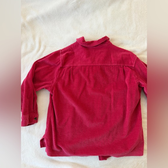 L.l Bean Pink Corduroy Button-Up Shirt - Picture 4 of 7